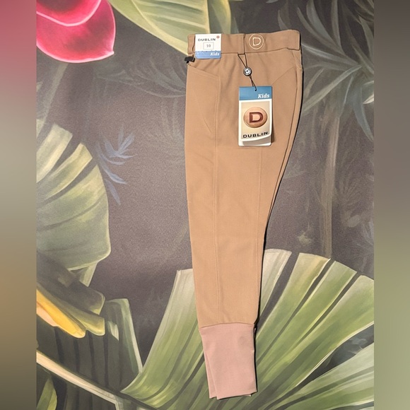 Dublin Kids' Tan Horse Riding Breeches - Picture 1 of 4